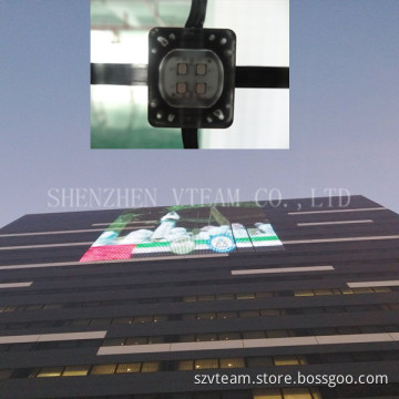 Building Facade Decoration LED Color Curtain Display Screen for Outdoor Advertising & Stage Decoration